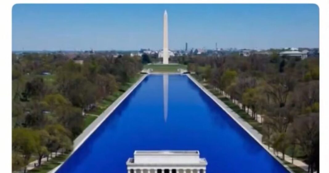 Trump impulsa la restauración del Reflecting Pool en Washington Trump impulsa la restauración del Reflecting Pool en Washington